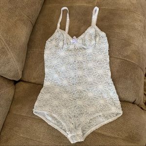 Sexy Lacey Cheeky Teddy Lavender/Pale Blueish S